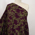 Atelier Jupe - 100% Viscose - Khaki Viscose with Purple Flowers
